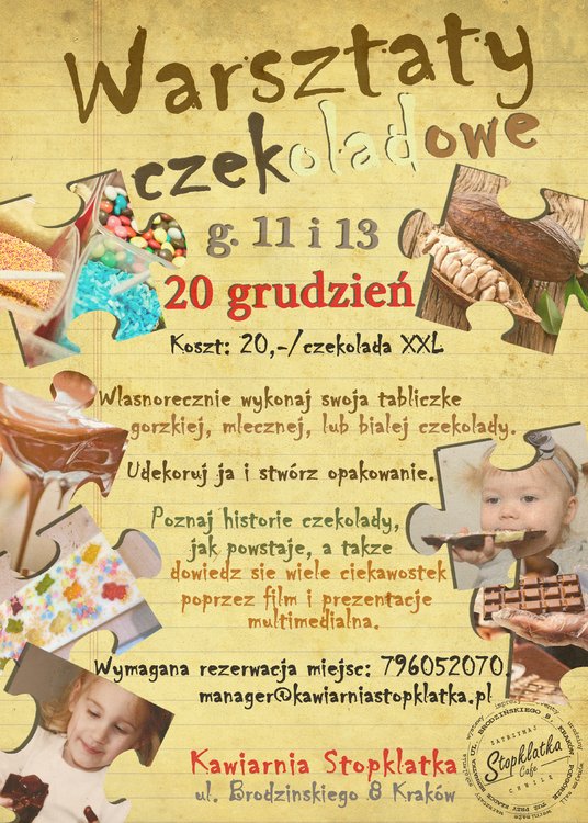 Świąteczne Warsztaty Czekoladowe dla Dzieci!