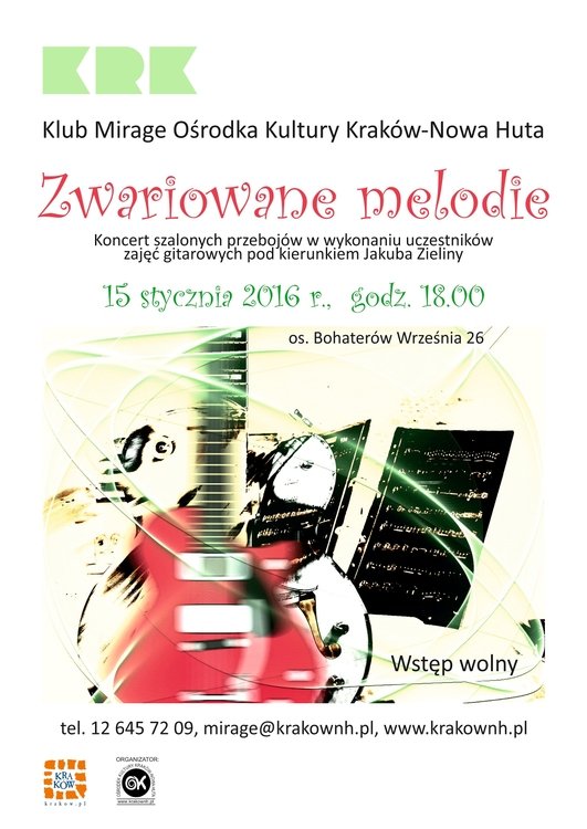 Piątkowe imprezy w Klubach Ośrodka Kultury Kraków-Nowa Huta