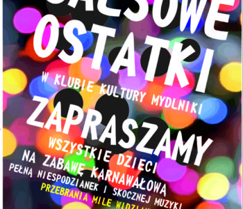 Salsowe Ostatki dla dzieci w Klubie Kultury Mydlniki