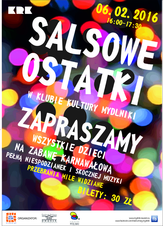 Salsowe Ostatki dla dzieci w Klubie Kultury Mydlniki