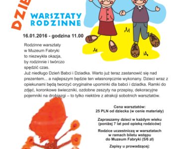 Warsztaty rodzinne z okazji dnia Babci i Dziadka