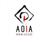 Akademicki Ośrodek Inicjatyw Artystycznych - logo białe