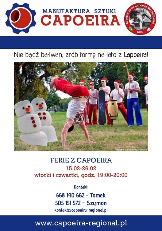 Ferie z Capoeirą – bezpłatne zajęcia