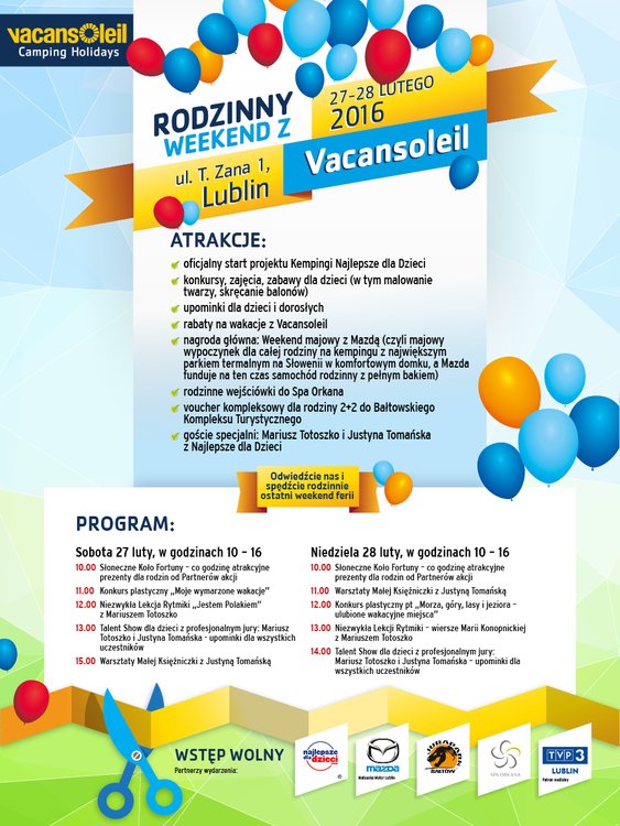 Rodzinny weekend z Vacansoleil 27-28 luty 2016