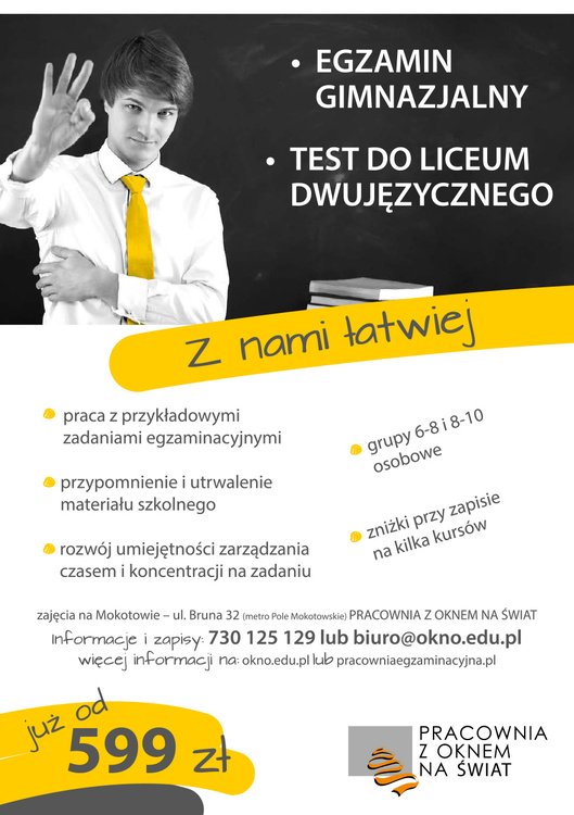 Test z angielskiego do LO dwujęzycznego