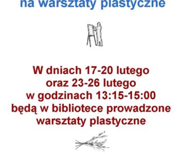 Warsztaty plastyczne w bibliotece