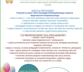 Zapisy do grupy terapeutycznej Fistaszki