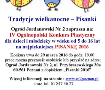 Pisanka 2016 – IV Ogólnopolski Konkurs Plastyczny