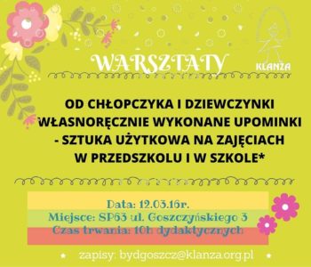 Warsztaty Klanza w Bydgoszczy