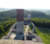 Zamek w Chęcinach - widok panoramiczny