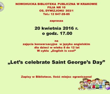 Let’s celebrate Saint George’s Day