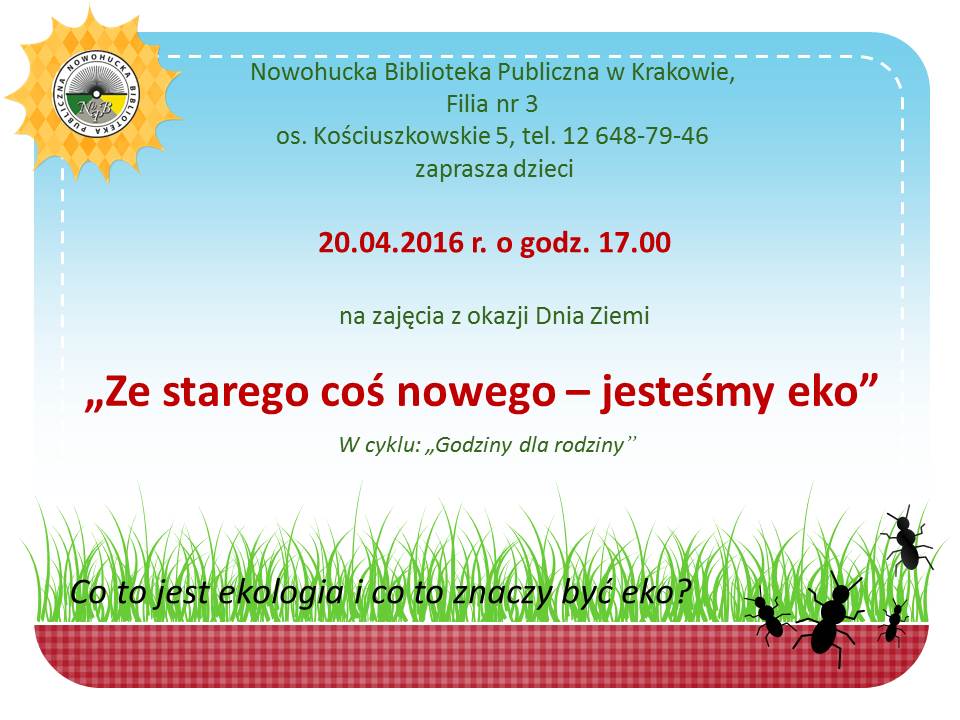 ekologiczne warsztaty dla przedszkolaków w krakowie