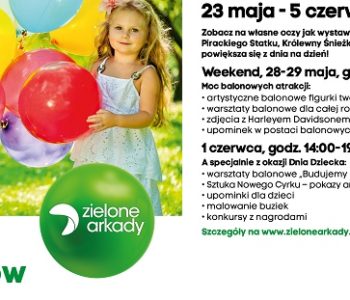 Magiczny Świat Balonów z okazji Dnia Dziecka w Zielonych Arkadach w Bydgoszczy