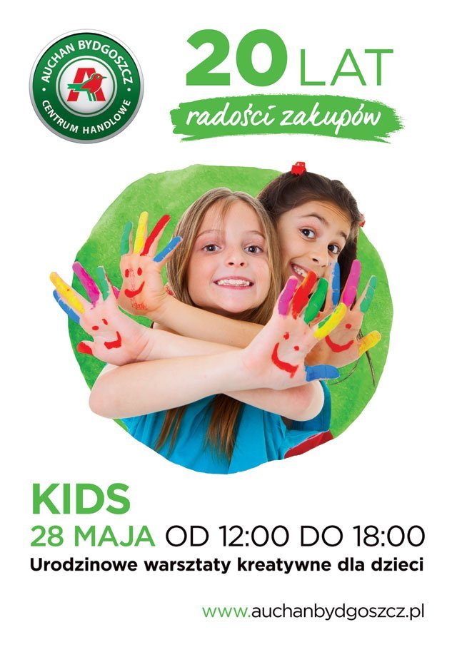 Kreatywne warsztaty plastyczne na Dzień Dziecka w Centrum Handlowym Auchan Bydgoszczy