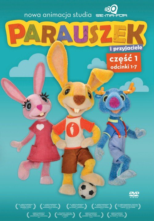 Plakat promujący I serię animacji Parauszek i Przyjaciele