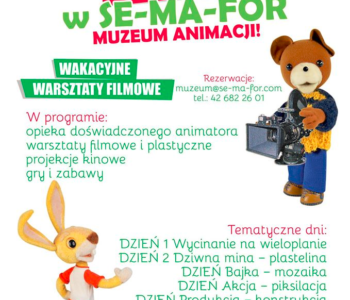 Wakacyjne warsztaty filmowe z SMA Muzeum Animacji