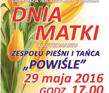 Koncert z okazji Dnia Matki w Kwidzyńskim Centrum Kultury