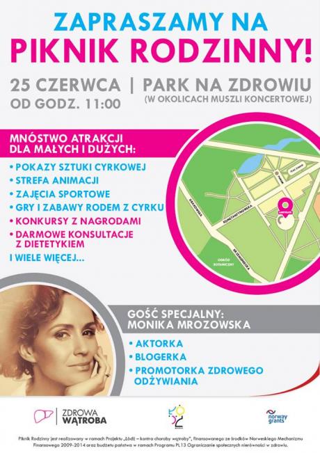 Piknik Łódź kontra choroby wątroby 2016 - plakat