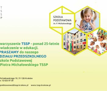 Oddział Przedszkolny w Szkole Podstawowej im. Piotra Michałowskiego TSSP