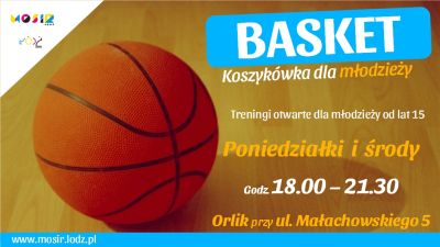 Basket - wakacyjne zajęcia z koszykówki dla młodzieży w Łodzi