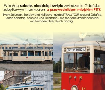 Przejażdżki starym tramwajem po Gdańsku