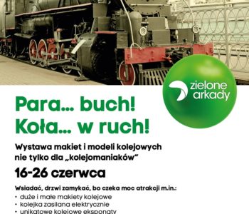 Para … buch! Koła … w ruch! Kolejomania w Zielonych Arkadach w Bydgoszczy