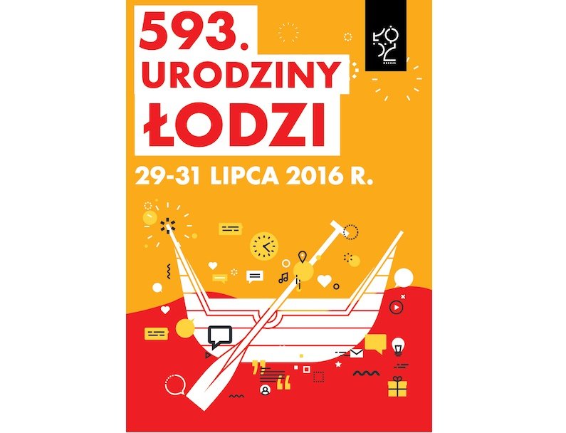 593 Urodziny Łodzi - plakat