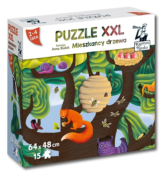 Miszkańcy lasu puzzle xxl