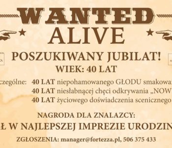 Wanted!!! Poszukiwany Jubilat!