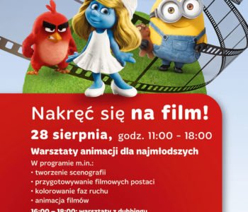 Warsztaty animacji dla najmłodszych w Centrum Handlowym Bielawy, Toruń