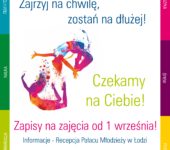 pałac młodzieży zajęcia plakat