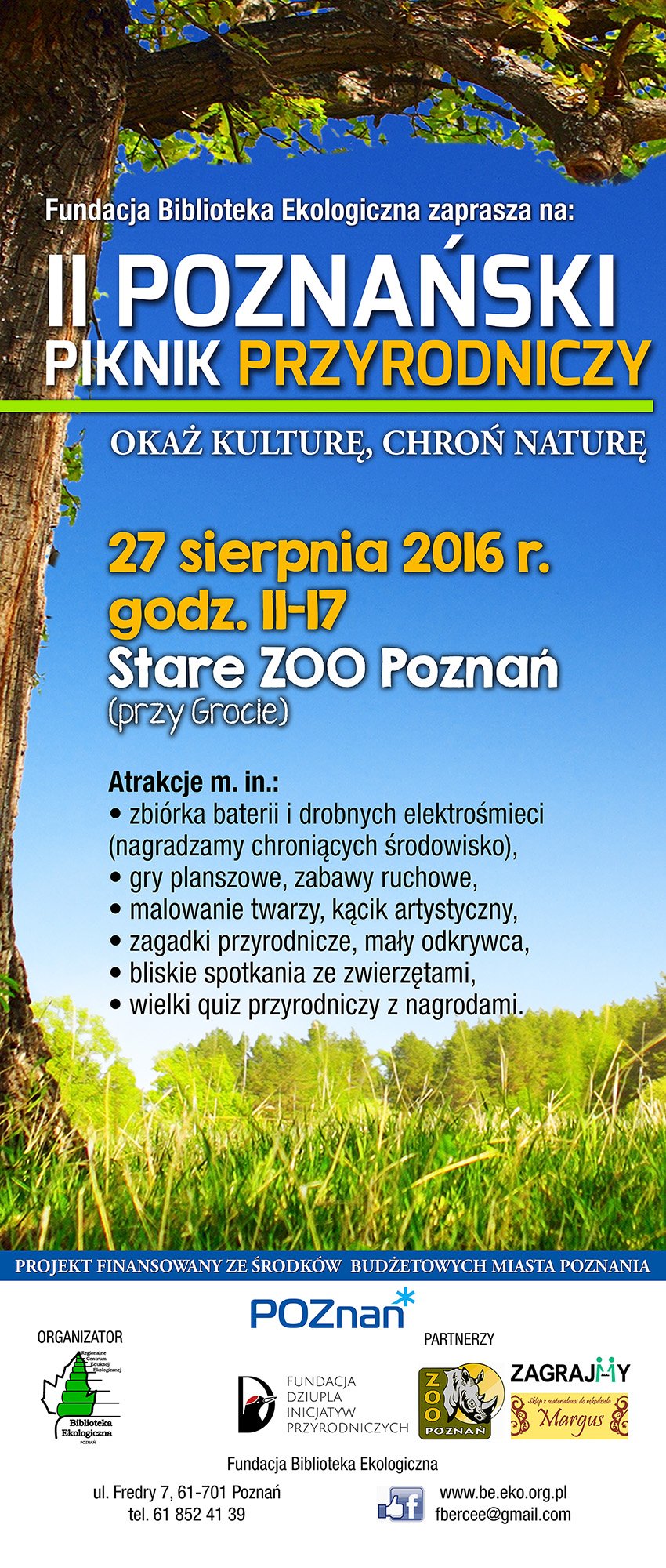 II Poznański Piknik Przyrodniczy plakat