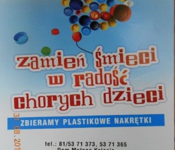 Zamień śmieci w radość chorych dzieci, Lublin