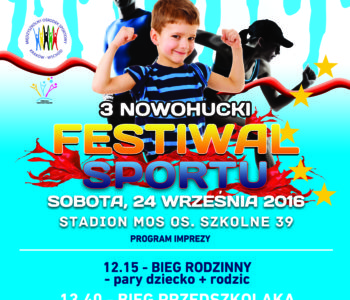 3 Nowohucki Festiwal Sportu – Bieg przedszkolaka i bieg rodzinny