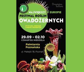 Festiwal Roślin Owadożernych w Poznańskiej Palmiarni