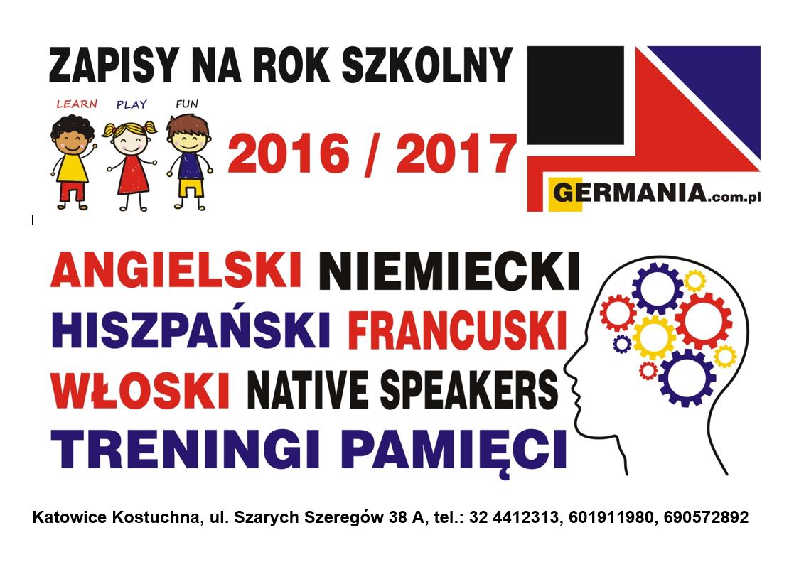 Kursy językowe Germania plakat