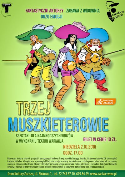 przedstawienie-trzej-muszkieterowie-2-10-16 teatr