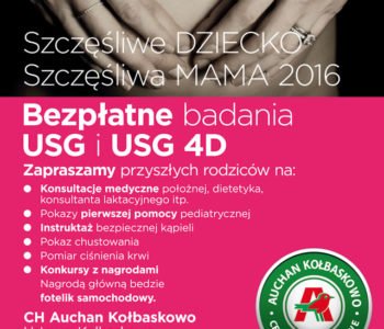 Bezpłatne badania USG i USG 4D dla kobiet w ciąży w CH Auchan Kołbaskowo