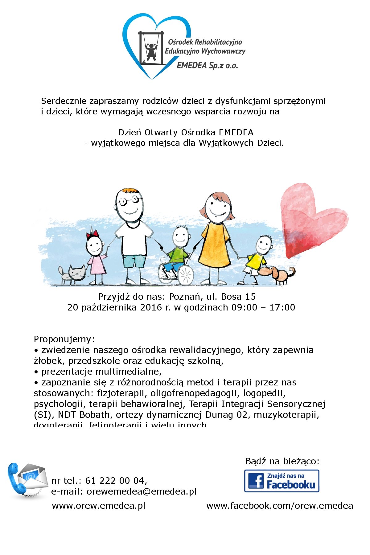 EMEDEA w Poznaniu dzień otwarty plakat