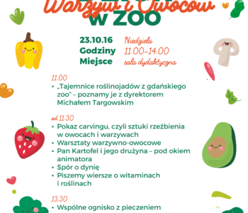 Dzień warzyw i owoców w gdańskim zoo
