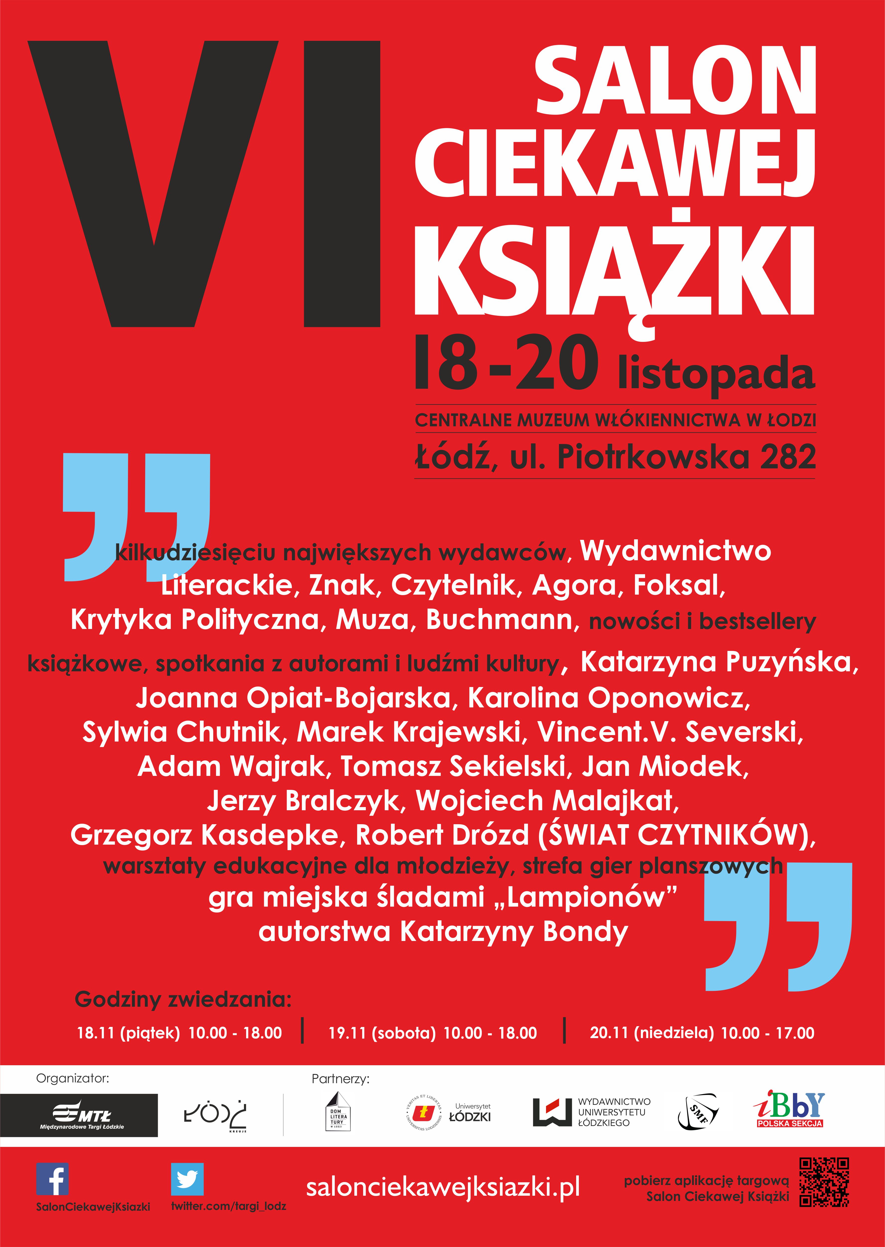 Salon Ciekawej Książki 2016 plakat