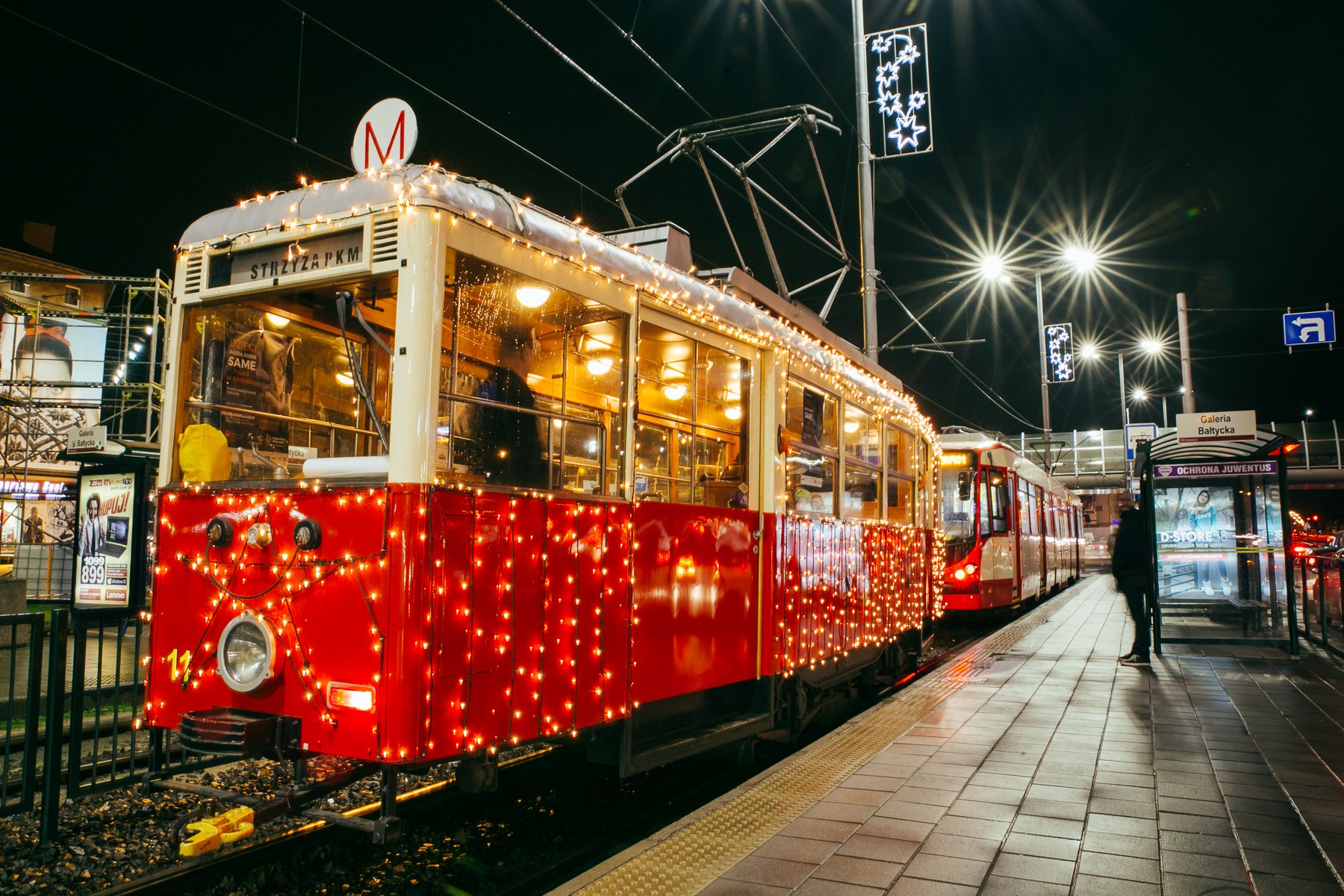 christmas tram gdańsk boże narodzenie tramwaj