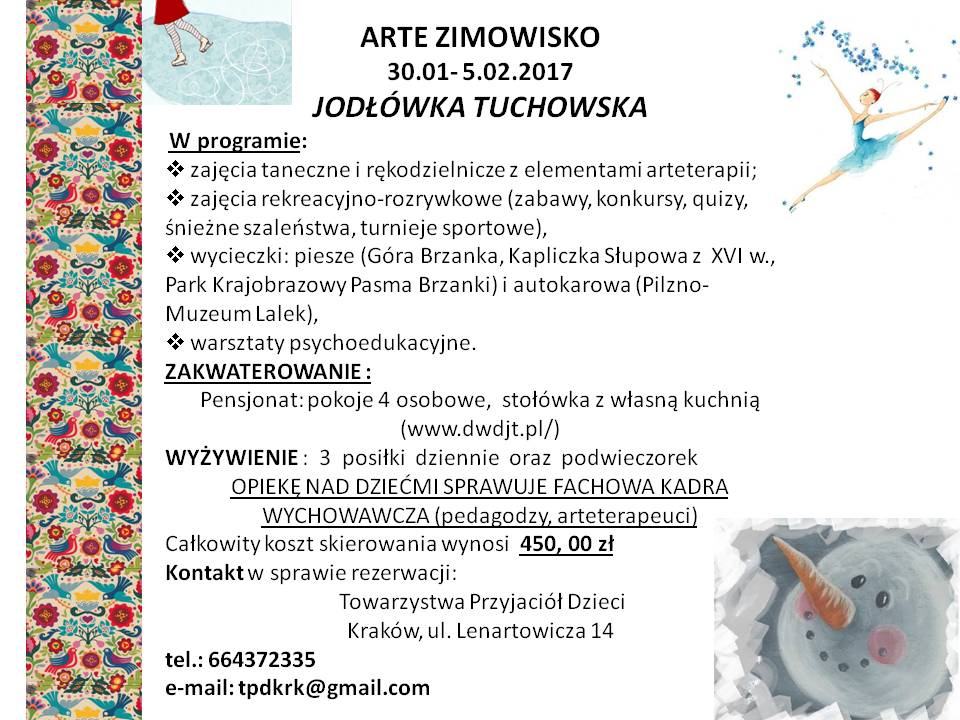 Zimowiska narciarskie i artystyczne Towarzystwa Przyjaciół Dzieci