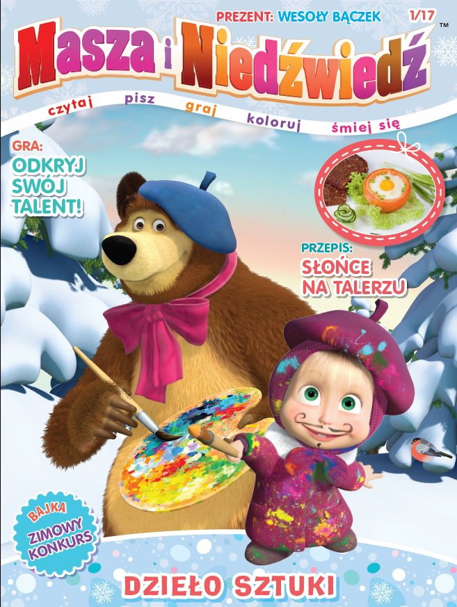 Masza i niedźwiedź czasopismo dla dzieci