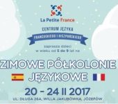 plakat półkolonie zima 2017 językowe