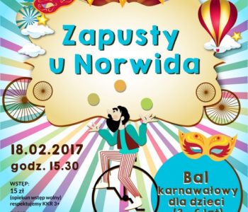 Zapusty u Norwida. Bal karnawałowy dla dzieci (3 – 6 lat)