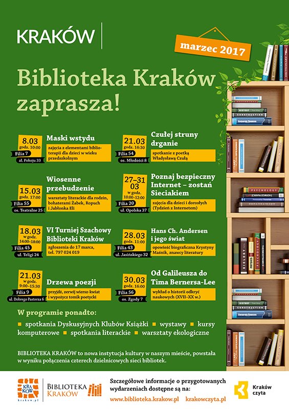Poetycki początek wiosny w Bibliotece Kraków