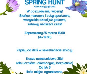 Spring Hunt – warsztaty językowe dla dzieci
