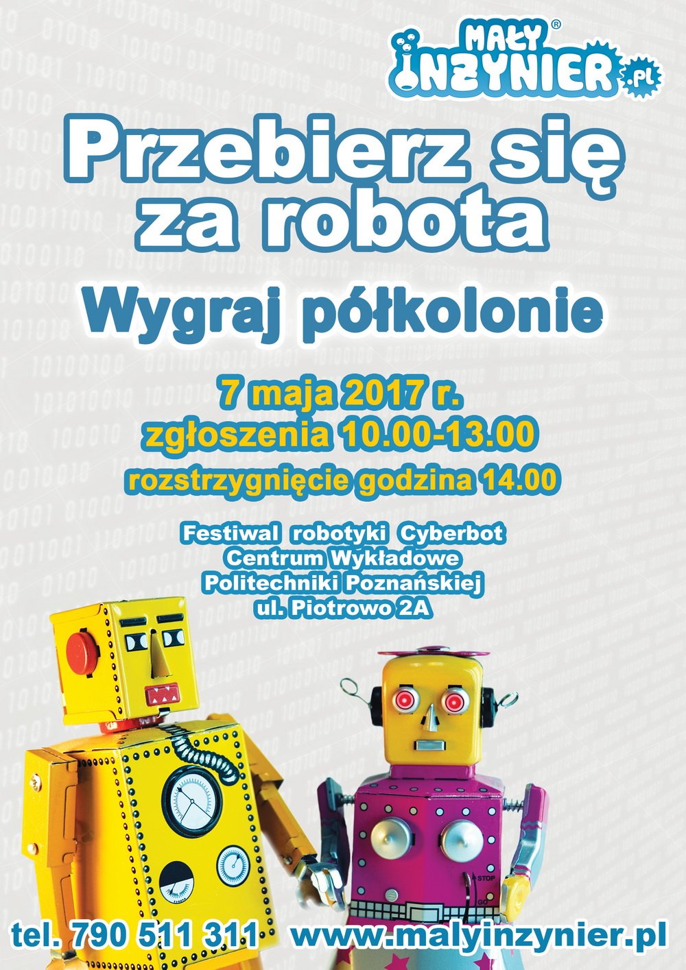 Konkurs Małego Inżyniera w ramach XIV Festiwalu Robotyki Cyberbot 2017
