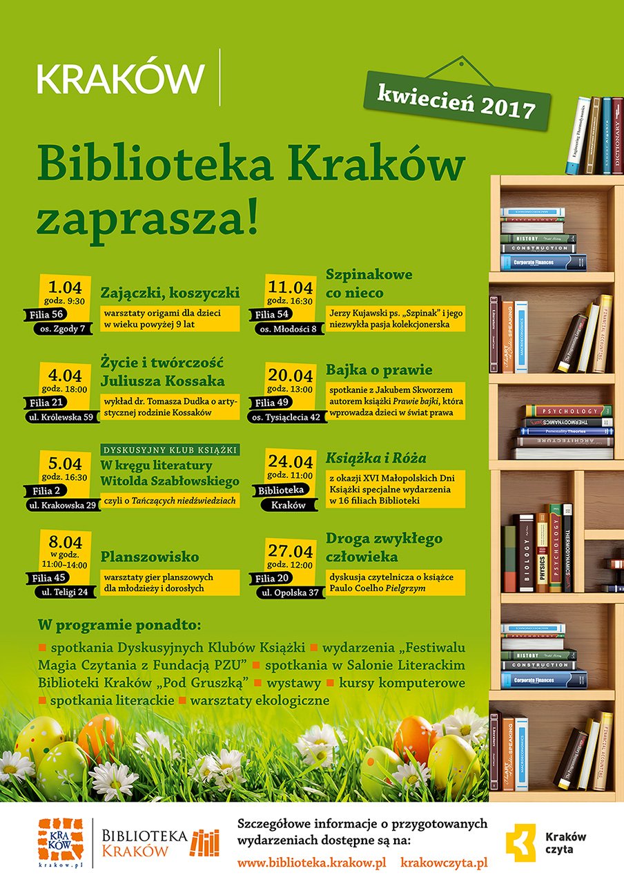 Wiosenna oferta Biblioteki Kraków